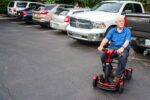 Live Image of EV-Rider Teqno Heavy Duty Auto Folding Travel Mobility Scooter