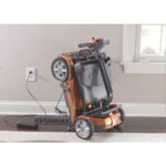 Charging View of EV-Rider Transport 4AF Folding Lightweight Travel Mobility Scooter