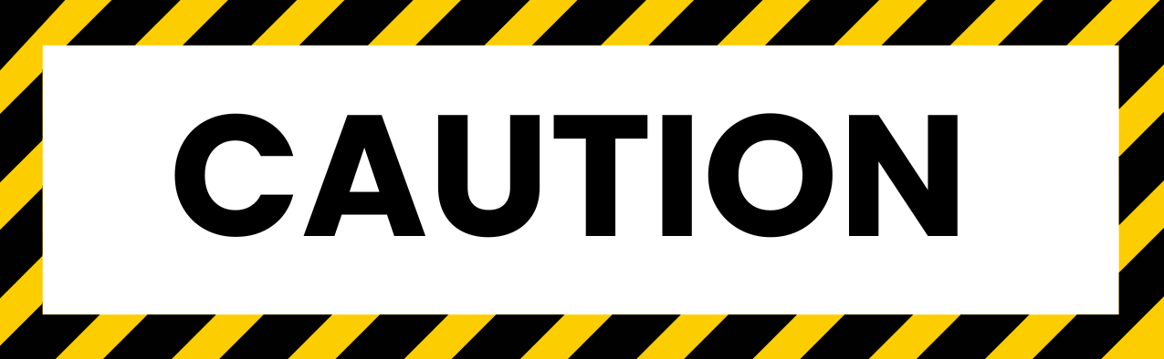 Lithium battery safety caution banner