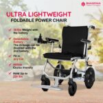 Bangeran Lite Wanderer Ultra Lightweight Folding Power Wheelchair key features