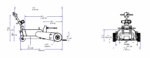 DJ Products AircraftCaddy 4K / 8K dimensions drawing